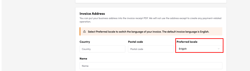 Screenshot: *You can choose between “English” and “Japanese.”